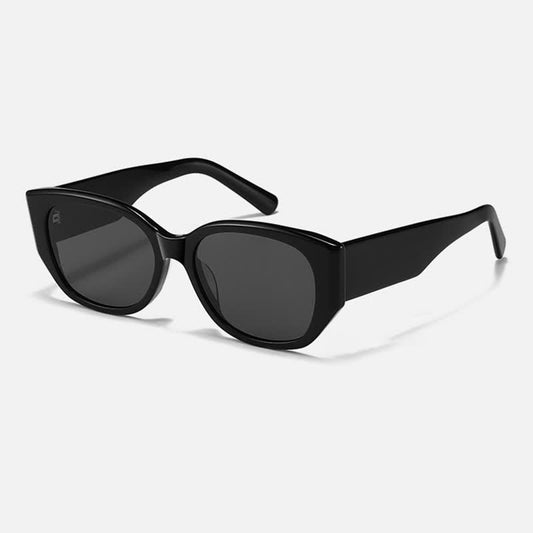 Cat-Eye Thick Temples Hipster Sunglasses