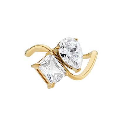 Mother & Daughter Infinity Ring – A Bond Forever Engraved in Stone