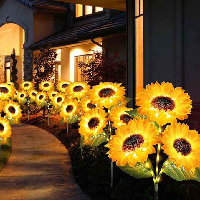 🔥LAST DAY 49% OFF-🌞Solar LED Sunflower Garden Lights-29.6inch/74cm