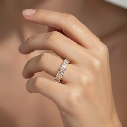 Full Eternity Baguette Ring – Endless Brilliance, Endless Style