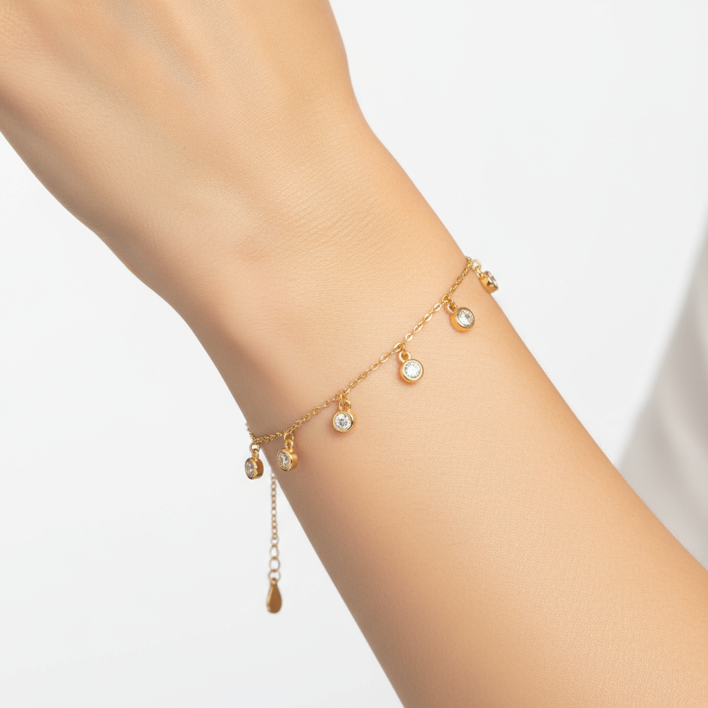 Classic Round Drop Bracelet