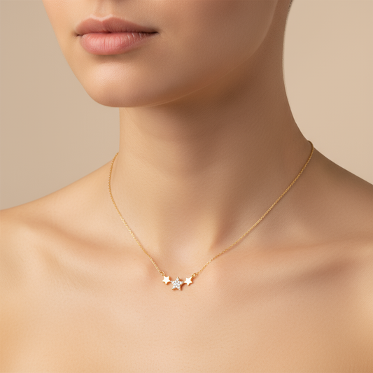 Three Star Chain Pendant
