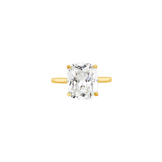 Cushion Cut Solitaire Diamond Ring – A Classic Promise for Your Forever