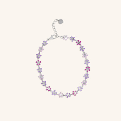 Purple Flower Bracelet