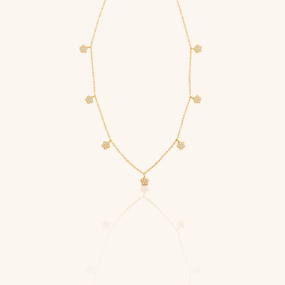 Seven Flowers Charm and Chain