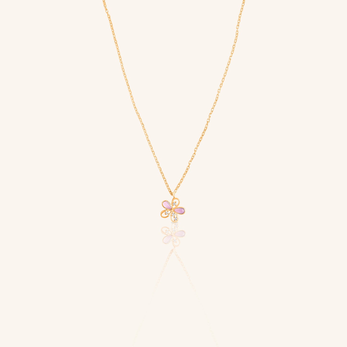 Single Flower Chain Pendant
