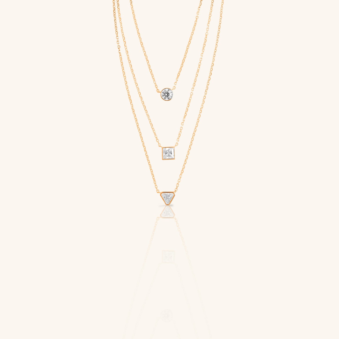 Three Diamond Stack Chain