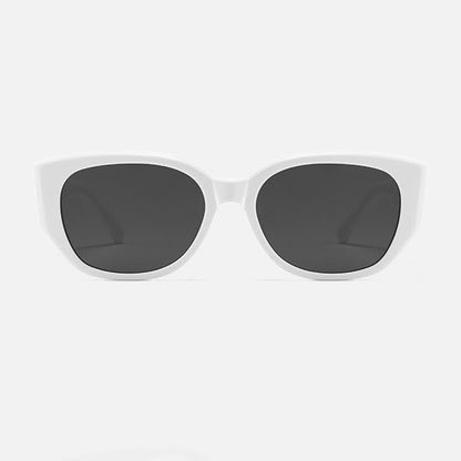Cat-Eye Thick Temples Hipster Sunglasses