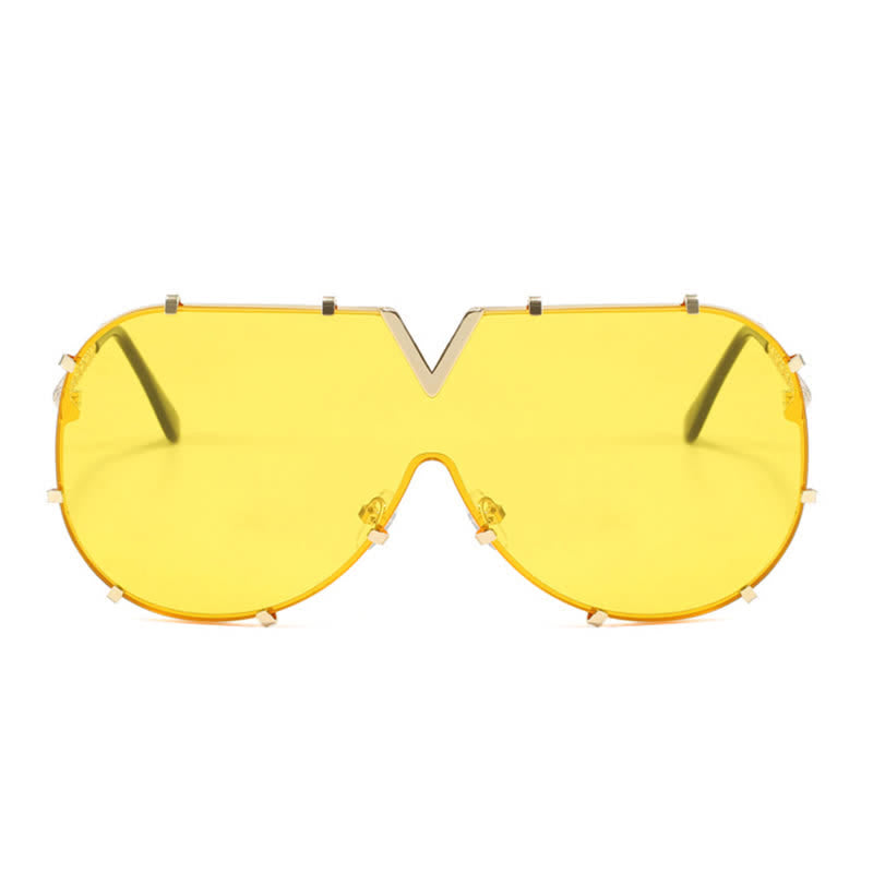 'V' Design Hipster Aviator Sunglasses